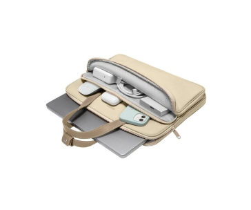 tomtoc Shoulder Bag - 14" a 13" MacBook Pro / Air, khaki