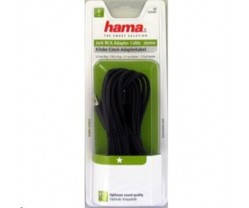 Hama audio kabel jack - 2 cinch, 1*, 5 m