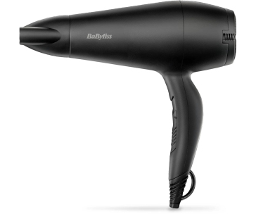 BaByliss D215DE fén na vlasy, 2200 W, 2 teploty a rychlosti, s koncentrátorem, černá