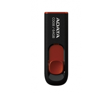 ADATA Flash Disk 64GB C008, USB 2.0 Classic, černá