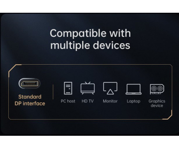 McDodo kabel DisplayPort / DisplayPort 4K 60Hz Cable M/M 2m