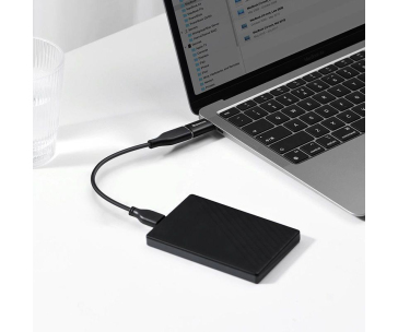 Baseus Ingenuity mini OTG adaptér USB-C samec na USB-A samice 3,1A, černá