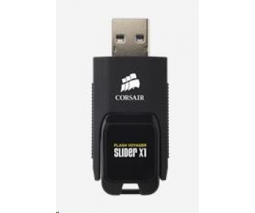 CORSAIR Flash Disk 64GB Voyager Slider X1, USB 3.0, černá