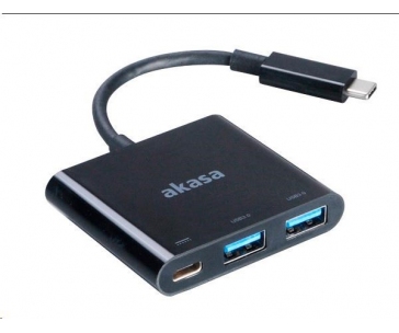 AKASA adaptér USB Type-C na 2x USB 3.0