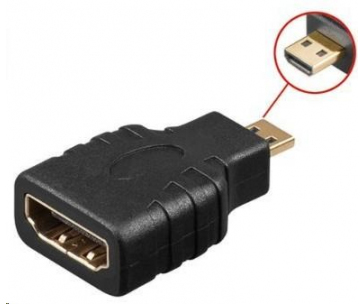 PREMIUMCORD Adapter HDMI Typ A samice - micro HDMI Typ D samec