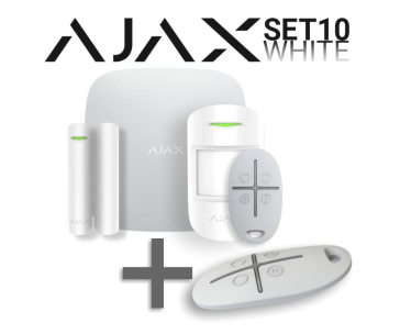 SET 10 - Ajax StarterKit white + Ajax SpaceControl white - ZDARMA