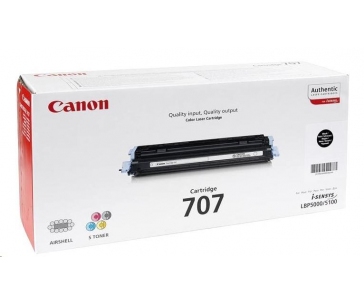 Canon TONER CRG-707BK černý pro  i-Sensys LBP5000, LBP5100 (2 500 str.)
