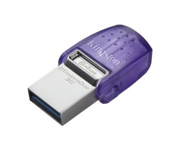 Kingston Flash Disk 64GB DataTraveler microDuo 3C 200MB/s dual USB-A + USB-C