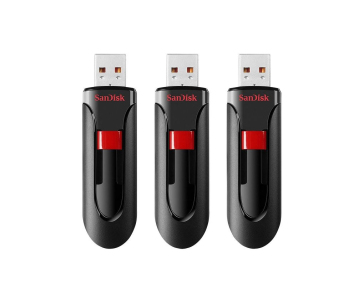 SanDisk Flash Disk 32GB Cruzer Glide, USB 2.0, Černá, 3 Pack