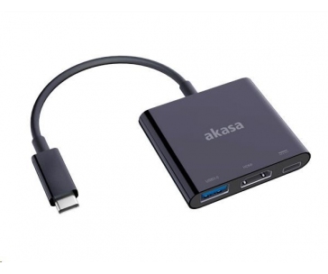 AKASA adaptér USB Type-C na HDMI s USB 3.0