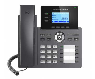 Grandstream GRP2604 [VoIP telefon - 6x SIP účet, HD audio, 10 předvoleb, 2x RJ45 10/100/1000 Mbps]