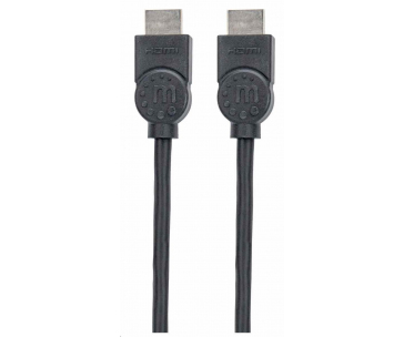 Manhattan HDMI kabel, ARC, 3D, 4K@30Hz, Shielded, 1.5m, černá