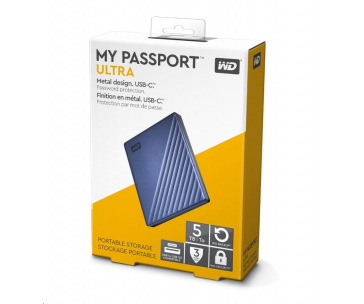 WD My Passport ULTRA 5TB Ext. 2.5" USB3.1 Blue USB-C