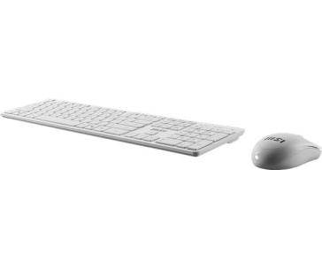 MSI set klávesnice a myši RF1430M-WT, bezdrátová, CZ/SK lokalizace, bílá