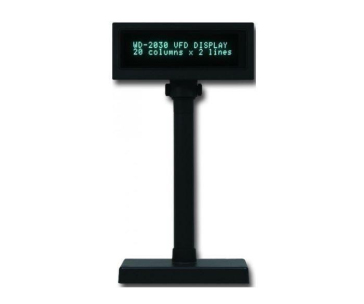 Capture 2 Line VFD Customer Display (Black) RS-232 interface