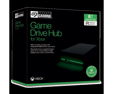 SEAGATE Externí HDD 8TB Game Drive HUB pro Xbox, USB 3.0, Černá