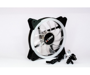 1stCOOL Fan KIT AURA EVO 1 ARGB, 3x Dual Ring ventilátor + ARGB Nano řadič
