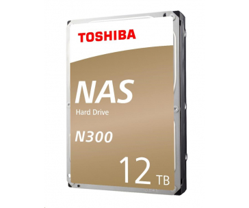 TOSHIBA HDD N300 NAS 12TB, SATA III, 7200 rpm, 256MB cache, 3,5", RETAIL