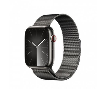 APPLE Watch Series 9 GPS + Cellular 41mm Graphite Stainless Steel Case with Graphite Milanese Loop