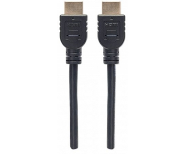 MANHATTAN kabel In-wall CL3 High Speed HDMI s Ethernetem, HEC, ARC, 3D, 4K, stíněný, 2m, Black