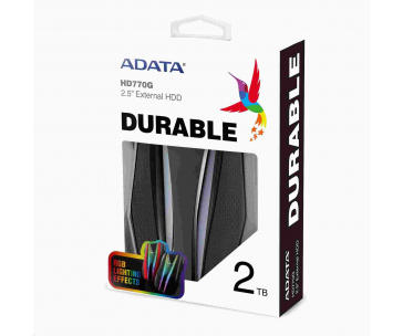 ADATA Externí HDD 2TB 2,5" USB 3.2 HD770G, černá