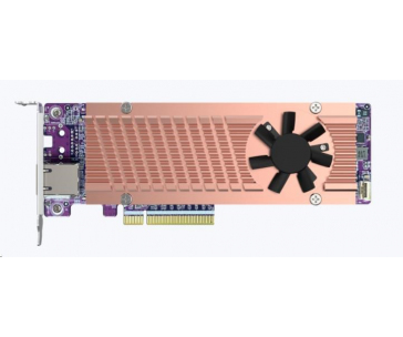 QNAP QM2-2P410G1T rozšiřující karta 2xM.2 2280 PCIe NVMe SSD, 1x10GbE, 4xPCle