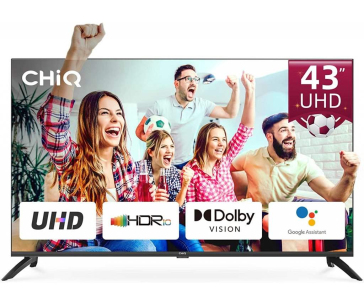 CHiQ U43G7LX TV 43", UHD, smart, Android, Dolby Vision, Frameless