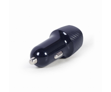 GEMBIRD Nabíječka do auta, 1x USB, 1xUSB-C, rychlo-nabíječka, QC3.0, 18 W, černá