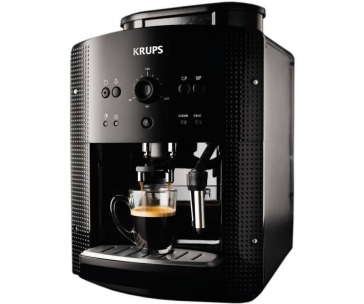 Krups EA810B70 automatické espresso, 15 bar, vestavěný mlýnek, dva šálky najednou, tryska na páru