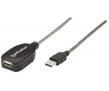 MANHATTAN Kabel USB 2.0 A-A aktivní prodlužovací 5m, Daisy-Chainable