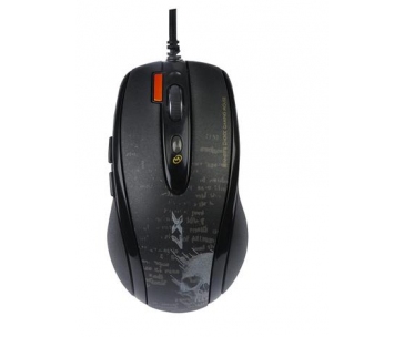 A4tech F5, V-Track herní myš, až 3000DPI, paměť 160kB, 7 tlačítek, USB, černá