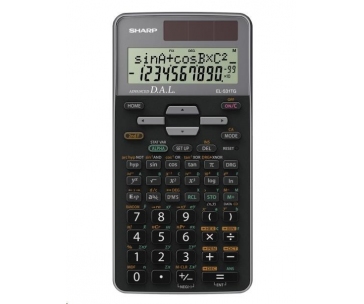 SHARP kalkulačka - EL531TGGY - šedá - box - Solární + baterie