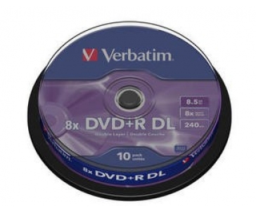 VERBATIM DVD+R(10-pack) Double layer/8x/8.5GB/spindle