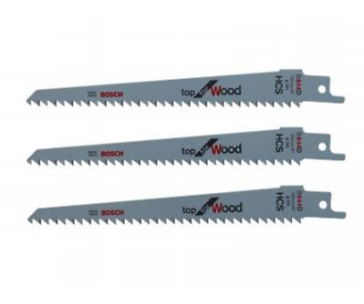 Bosch sada nožů - 3 výměnné pilové plátky pro použití na dřevo