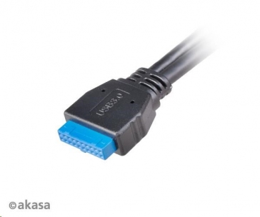 AKASA adaptér MB interní, USB 3.1 Gen2 internal adapter cable & dual Gen1 Type-A Ports, 50 cm