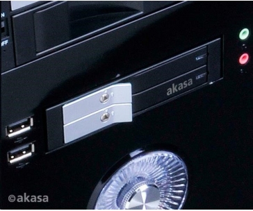 AKASA HDD box Lokstor M21, 2x 2.5" SATA HDD/SSD do 3.5" interní pozice, černá
