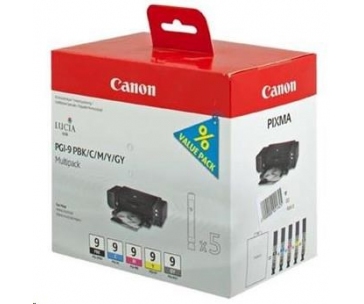 Canon CARTRIDGE PGI-9 PBK/C/M/Y/GY MULTI-PACK pro PIXMA Pro9500 MARK II, PIXMA iX7000
