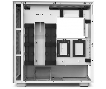 NZXT skříň H7 Flow edition  / ATX / 2x120 mm fan / USB-C / 2x USB / prosklená bočnice / mesh panel / bílá
