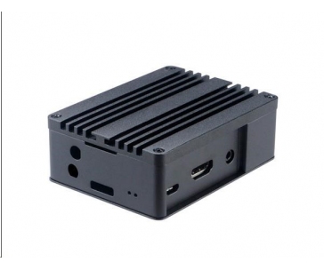 AKASA krabička pro Raspbery Pi 3 Model B/B+, Pi2 Model B, Asus Tinker/S, Fanless Aluminium, withThermal Modules, black