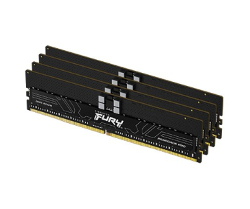 KINGSTON DIMM DDR5 64GB(Kit of 4) 6400MT/s ECC Reg FURY Renegade Pro EXPO