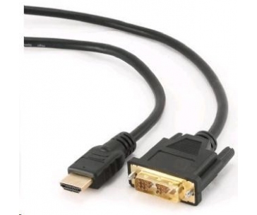 GEMBIRD Kabel HDMI - DVI 4,5m (M/M, DVI-D, Single Link, zlacené kontakty, stíněný)