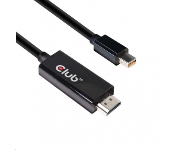 Club3D Kabel aktivní mini DisplayPort 1.4 na HDMI 2.0b (M/M), 2m