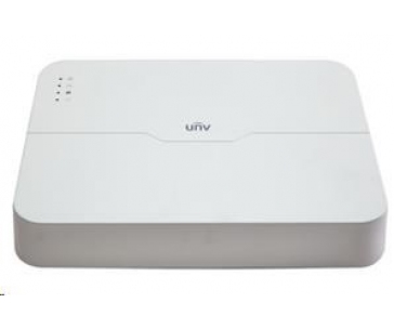 Uniview NVR, 8 PoE (Max 108W) kanálů, H.265, 1x HDD, 8Mpix (64Mbps/64Mbps), HDMI, VGA, 4K, ONVIF, 2x USB audio