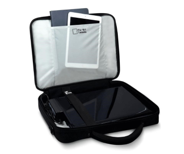 PORT taška na notebook COURCHEVEL Clamshell, 15,6" a tablet 10,1", černá