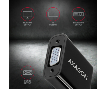 AXAGON RVH-VGN, HDMI -> VGA redukce / adaptér, FullHD, 1920*1200