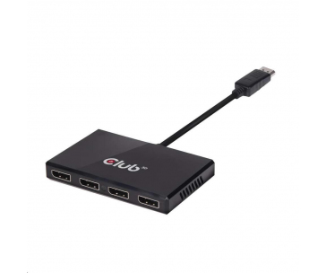 Club3D Video hub MST (Multi Stream Transport) DisplayPort na 4x DisplayPort, USB napájení