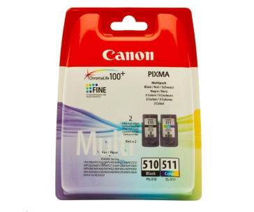 Canon CARTRIDGE PG-510/CL-511 PVP pro PIXMA iP2700, MP230, 240, 250, 260, MP49x, MX320, 330 (220 str.)