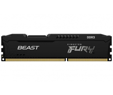 KINGSTON DIMM DDR3 8GB 1600MT/s CL10 FURY Beast Černá