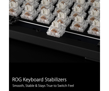 ASUS klávesnice ROG STRIX SCOPE II, mechanická, drátová, ROG NX Snow / PBT, US