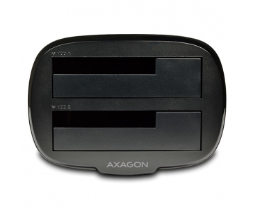 AXAGON ADSA-ST, USB 3.2 Gen 1 - 2x SATA 6G 2.5"/3.5" SSD/HDD CLONE DUAL dokovací stanice